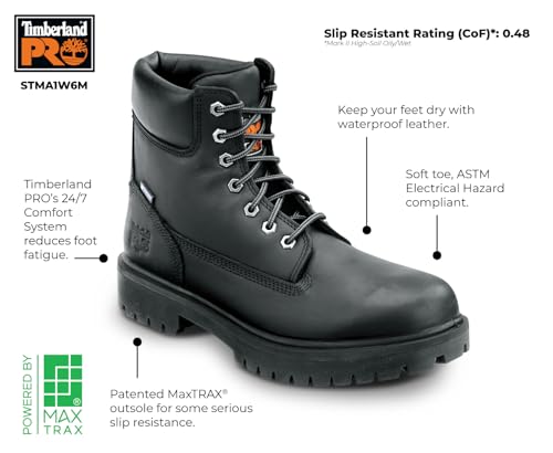 Image of Timberland PRO Men's 6 Direct Attach MaxTRAX Soft Toe Waterproof Insulated Boot
