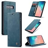 Galaxy S10 ケース ギャラクシー S10 ケース 手帳型【APOLA】レトロスクラブPU + TPUレザー 2カード収納 1紙幣収納 スタンド機能 耐衝撃 SC-03L ケース SCV41 ケース 携帯カバー 全面保護カバー