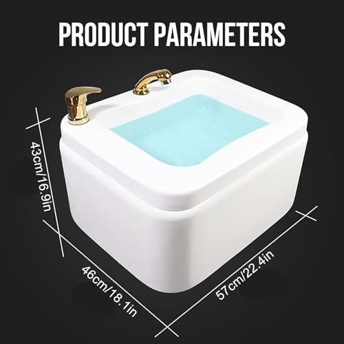 Spa-badkuip Voetmassage Spa met warmte en massage Stressverlichting voor vermoeidheid en vermoeide voeten Pas warm en koud water aan Gebruikt in schoonheidssalons en salons Speciaal voor hotelvoetbad - Afbeelding 3