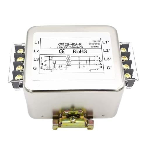 Filtre triphasé 380V CW12B-40A-R anti-interférence servo