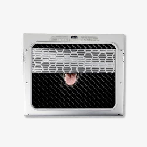 Image of MightySkins Carbon Fiber Skin Compatible with Alienware X14 R2 (2023) Full Wrap Kit - Black Lab | Protective, Durable Textured Carbon Fiber Finish | Easy to Apply & Change Styles | Made in The USA