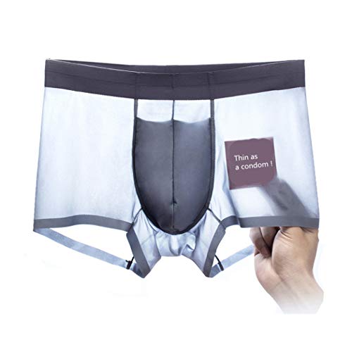 Nod Gogo Breathable Ice Silk Men's Underwear Sweat Absorbing Fitness Sport Boxer Briefs Fast Drying #TOP4