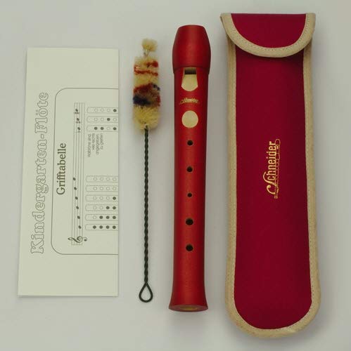 Zoundhouse - Flûte à maternité - Rouge pastel + raclette + tableau de préhension