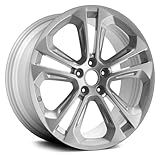 19 inch Wheel Compatible for 2015-2018 Audi Q3 19x8.5 5 Double Spoke Medium Silver Reman Factory Rim