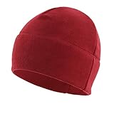 Home Prefer Winter Outdoor Skull Cap Simple Solid Daily Fleece Beanie Cap For Men