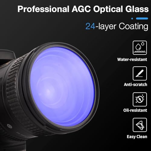 Image of WalkingWay 46mm Retro Soft Filter Vintage Pro-Mist Warm Diffusion Lens Filter Film Camera Effect for Portrait Architecture Landscapes