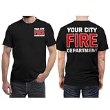 Personalized Firefighter Department Shirt – Custom Fire Rescue Tee for Men, Women & Kids