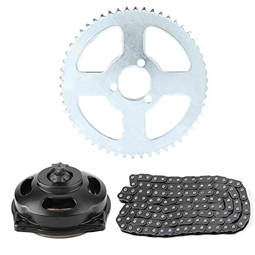 Pignon avec chaîne pocket bike T8F kit de remplacement pour réparer une mini moto 49cc