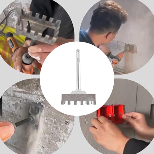 Enwye Tragbarer EIN-Schritt-Vierkantlochschneider für Schaltkästen, rechteckiges Schlitzschneidewerkzeug für Holz-Trockenbauwände, 85 x 175 mm