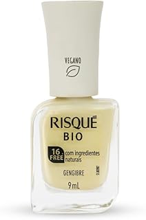 Esmalte Risqué Bio Amarelo Cremoso Gengibre 9ml  