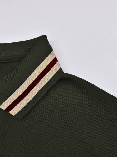 Image of GRECIILOOKS Polo T-Shirt for Men - Cotton Short Sleeve Regular Fit Tee | Perfect for Golf, Travel & Outdoor Casual Look (Available in Plus Size)