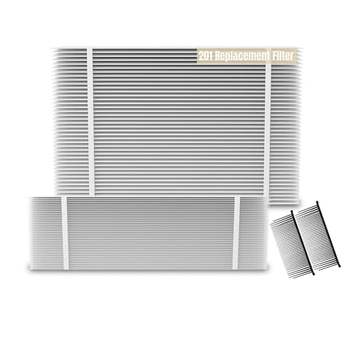 201 Replacement Furnace Filter Compatible with Aprilaire 2200 2250 Space Gard 2200 Whole House Air Cleaner Purifiers MERV 10 2 Pack 20x25x6 Air Filters and 2 Pack Pleat Spacers