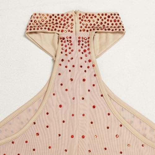 Image of PORRCEY Sexy Elegant Rhinestone Party Club Night Formal Dress for Women