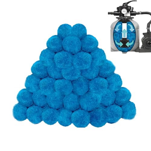 Bolas filtrantes Polysfere: reemplazo eficiente de la bomba, perlas de limpieza ligeras | Purificador de agua de la piscina de la piscina, sustituto del filtro de circulación exterior, de