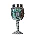 Pacific Giftware Triple Goddess Mother Goblet 7oz Mystical Wiccan Wine Cup with Stainless Steel Liner and Resin Exterior Featuring Mother Goddess Design (Light Blue)