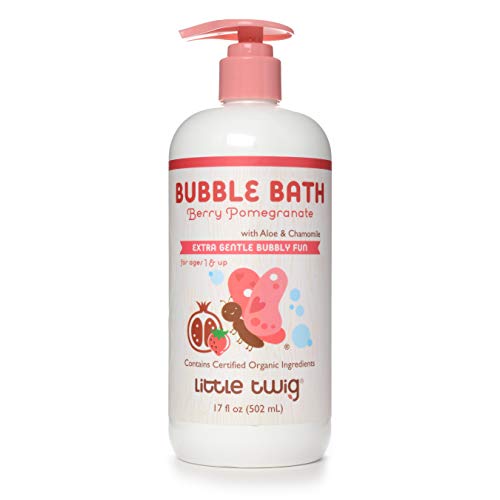 Image of Little Twig Bubble Bath, Baby Bath Essential with Natural Plant Derived Formula, Vegan, Gluten-Free, Paraben-Free, Berry Pomegranate Scent, 17 fl. oz.