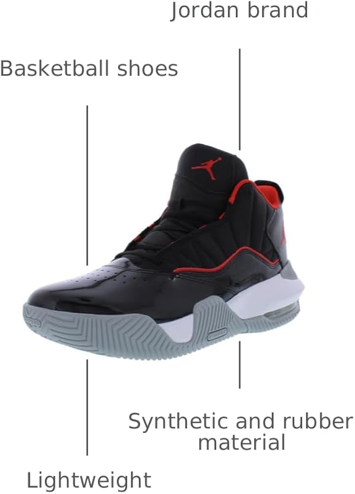 Amazon.com | Nike Jordan Stay Loyal Mens Shoes, Black/Chile Red