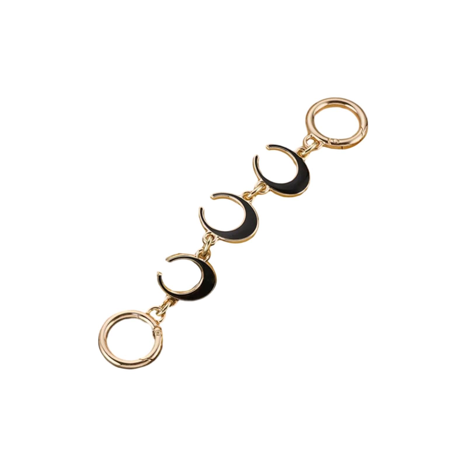 Purse Strap Extender Chain DIY Extension Chain for Wallet Small Shoulder Bag Black-picture-22