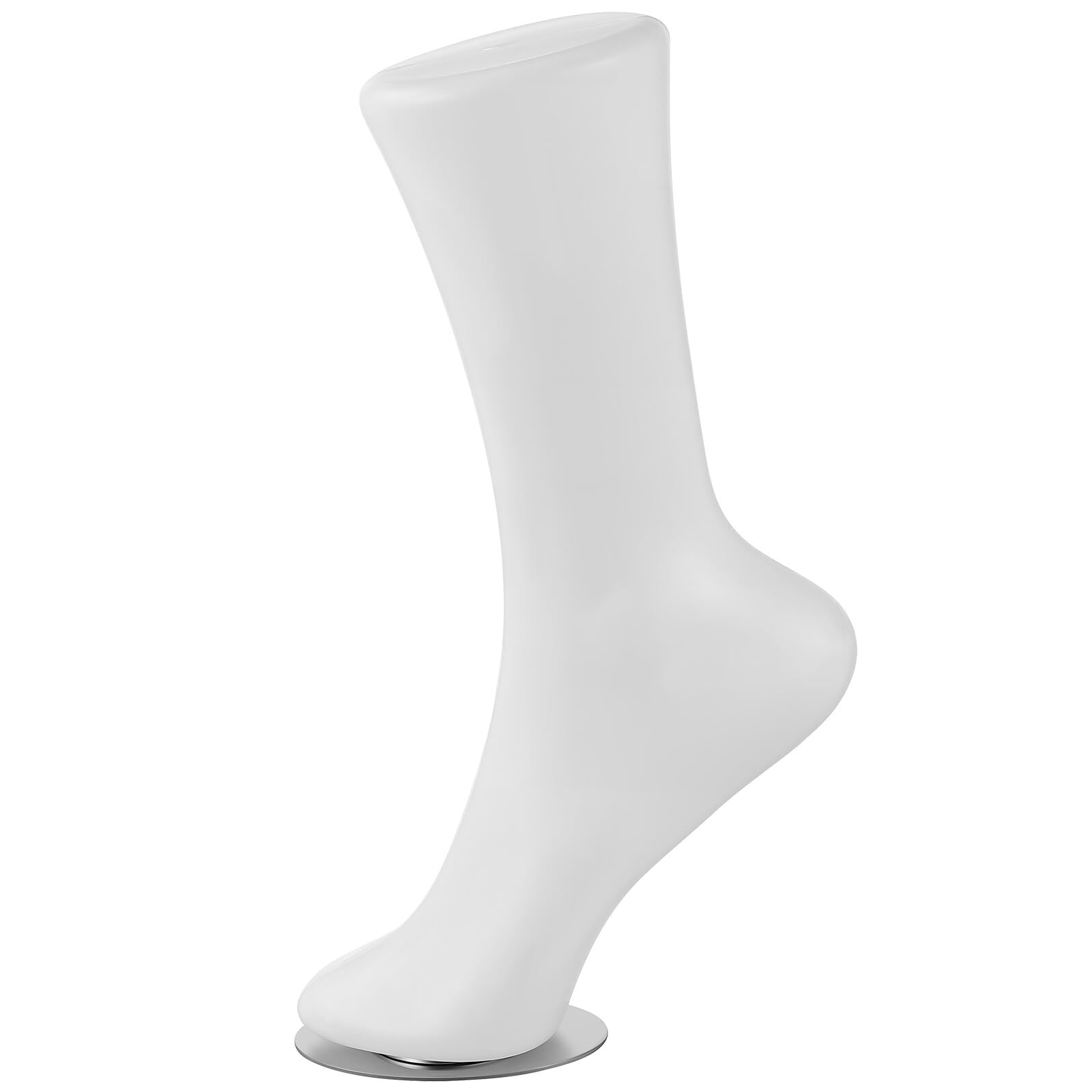 Mipcase Mannequin Design et Féminin Chaussettes Vinyle Blanc Pied en Style Réaliste Solide Aléatoire Bijoux de Cheville Vitrines de Bijouterie