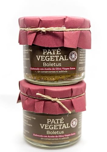 PACK 2UNIDADES Paté Vegetal Boletus 100% VEGANO (PACK 2 UNIDADES Paté Vegetal de Boletus 100% VEGANO Con Aceite de Oliva Virgen Extra Sin Conservantes ni Aditivos)