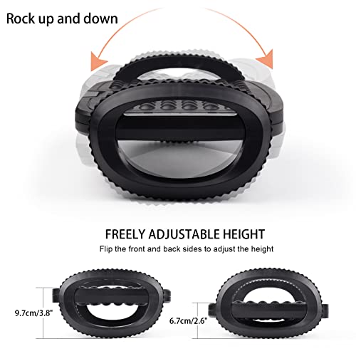 Under Desk Footrest - Auslar Office Foot Rest With Massage Texture And Roller, Ergonomic Foot Rest With 2 Height Position, Rocking Design For Home, Office #TOP1