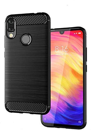 Image of Hybrid Carbon Fiber Back Case for Mi Redmi Note 7 /Note 7 Pro /Note 7s (Black)