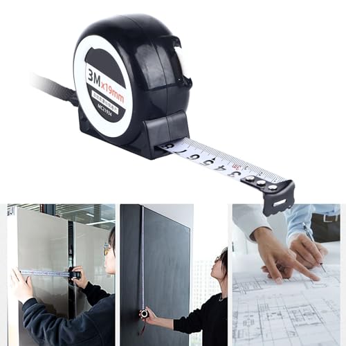 Cinta métrica autolock 3m x 19mm acero esmerilado miniatura 2