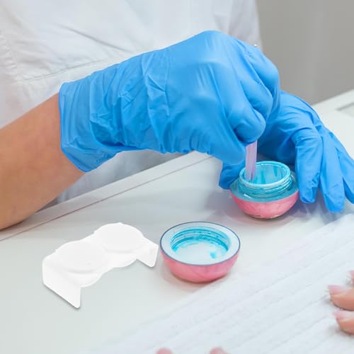 Tazón doble para remojo de uñas con tapa para manicura miniatura 7