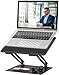 Produktbild Laptopständer Einstellbar Notebook Ständer mit Heat-Vent Multi-Angle Kompatibel für 10-17 Zoll Laptops einschließlich MacBook Pro/Air, Lenovo, Samsung, Dell, HP (Black)