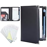 Belle Vous Bloc de notas de servidor de cheques de invitados con carpeta, 10 libros/500 hojas, blocs de notas de papel para camarero/camarera para restaurante y recibo de pedidos de alimentos