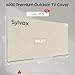 SYLVOX Outdoor TV Cover, 600D TV Cover for 50 to 55 inches TV, Waterproof, Weatherproof and Dust-Proof TV Screen Cover with Remote Control Pocket, Perfect for outdoor TV protection, Khaki