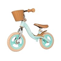 Evo Childrens 10\" Glider Balance Bike | My First Toddler Bike | Lightweight Kids' Balance Bike, Walking, Training | Toddler Training Bicycle 2+ (Mint Green)