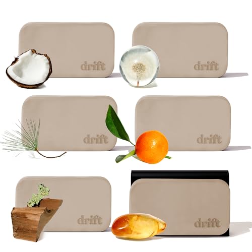 Image of Drift Car Air Freshener - Stone Air Freshener Car Odor Eliminator - Long Lasting Scent - Auto Accessories - Metal Clip - Clean Ingredients - Variety 6 Pack Starter Kit - CLIP INCLUDED