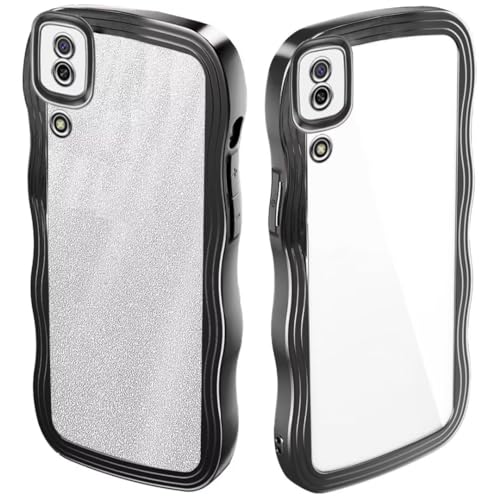 ATISIJIE Glitter Funda para Samsung Galaxy A02,nda rizada Antideslizante PU Suave para Samsung Galaxy A02-negro