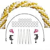 🎈[Tamaño ajustable, fácil de montar] El juego de arco para globos en la mesa es muy flexible. El arco para globos se adapta a la mayoría de las mesas del mercado. La altura y el ancho del juego de arco se pueden ajustar aumentando o disminuyendo el grosor del arco. La construcción de este arco no lleva demasiado tiempo.