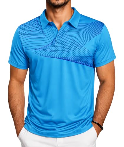 Image of ZITY Golf Polo Shirts for Men Short Sleeve UPF 50+ Athletic Tennis T-Shirt