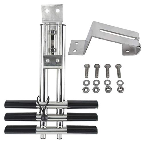 DasMarine Standard Transom Mounting Bracket Stainless Steel Boat Dive Ladder Parts Quick Release Mount Bracket for Transom Diving Ladder and Boat Sport Dive Ladder(Ladder is not Included)