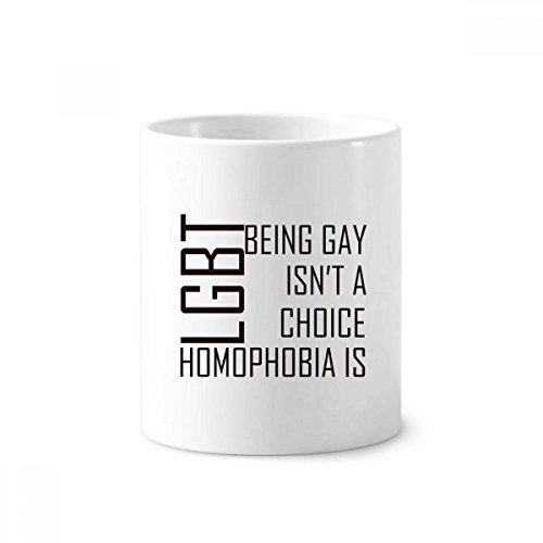 Mug arc-en-ciel LGBT céramique blanche 350ml porte-stylo bureau tasse cadeau original