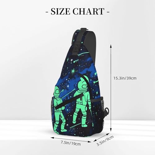 Mochila cruzada urbana negra para hombre y mujer miniatura 3