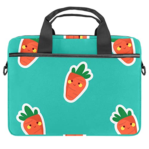 Sacoche bandoulière pc portable motif carotte pour fac et bureau