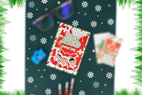 HENBRANDT 6 x Mini Elfin Around Christmas Puzzle Book Kids A6 Activity Book Colouring Wordsearch Fun Party Bag Stocking Fillers Boys and Girls Xmas Colouring Books - Image 5