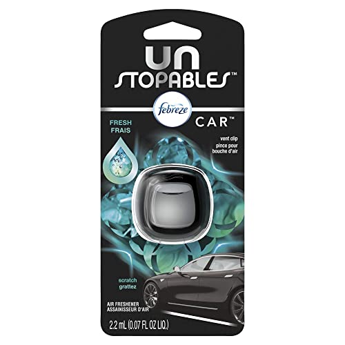 Febreze Unstopables Car Odor-Eliminating Car Freshener Vent Clip Fresh.07 fl oz. Car Vent Clip