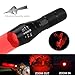WINDFIRE Tactical Red LED Light Flashlight 300 Yards Zoom Focus Adjustable Flashlights Coyote Hog Fox Predator Varmint Hunting Lights Sets with Pressure Switch, Scope Mount