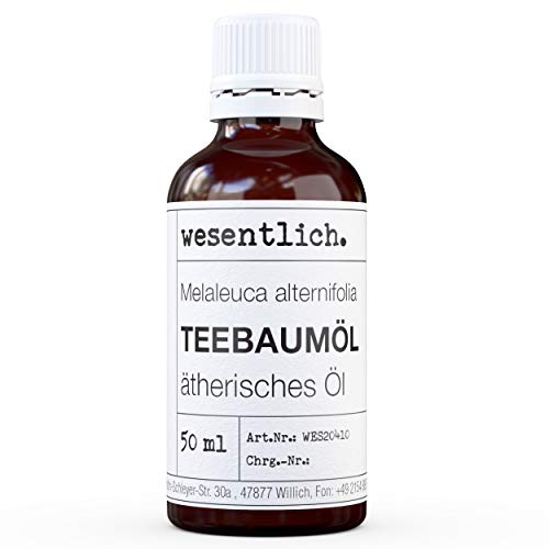 Teebaumoel - ätherisches Öl - 100% naturrein (Glasflasche) - u.a. für Duftlampe und Diffuser (50ml)