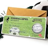 Fußball Gutschein – Personalisierte Überraschungskarte mit Rubbelfläche ...