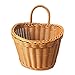 BESTonZON 1pc Storage Basket Woven Storage Bin Wall Planter Basket Makeup Organizer Hanging Decor Breakfast Basket Baskets for Plants Door Hamper Pp Woven Basket Hanging Basket Wall Hanging