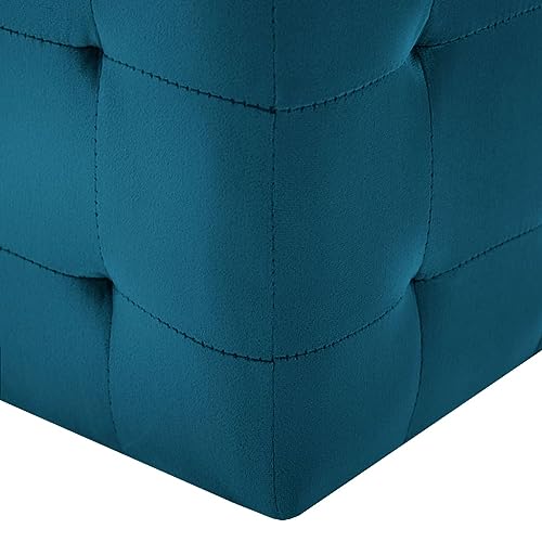 Table de chevet bleu velours 30cm petit espace moderne - 6
