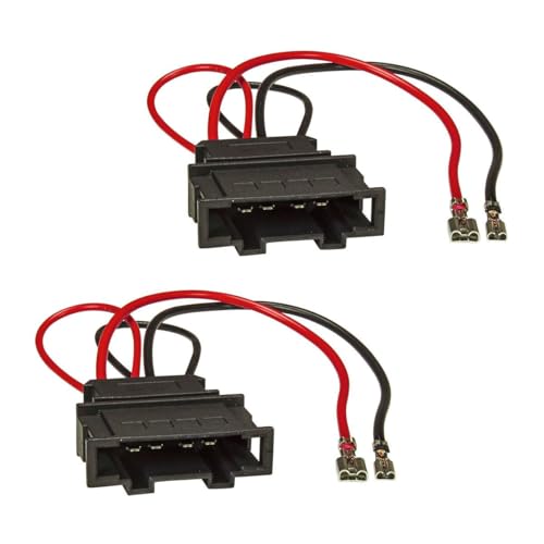 tomzz Audio 7157 000 Adaptador de altavoces (juego de 2) a DIN compatible con VW Golf 4 5 6 7 Beetle EOS Touran Passat Polo UP Fox Seat Ibiza Toledo Arosa Leon Altea Mii Skoda Octavia Roomster Supe...