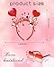 Dolkoic Valentines Heart Headband and Heart Sunglasses for Valentine's Day Halloween Party Accessoires