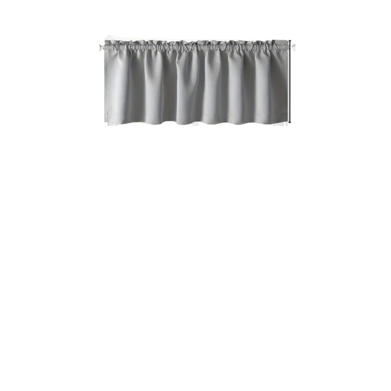 Tenda oscurante mantovana da 2 pezzi, in tinta unita, con blocchi di luce, piccole tende for la decorazione della camera letto, del bagno e cucina Für Casa